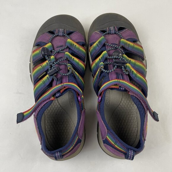 Keen Newport H2 Sandals Kids 5 Adjustable Rainbow Sport Shoes Closed Toe - Picture 8 of 11